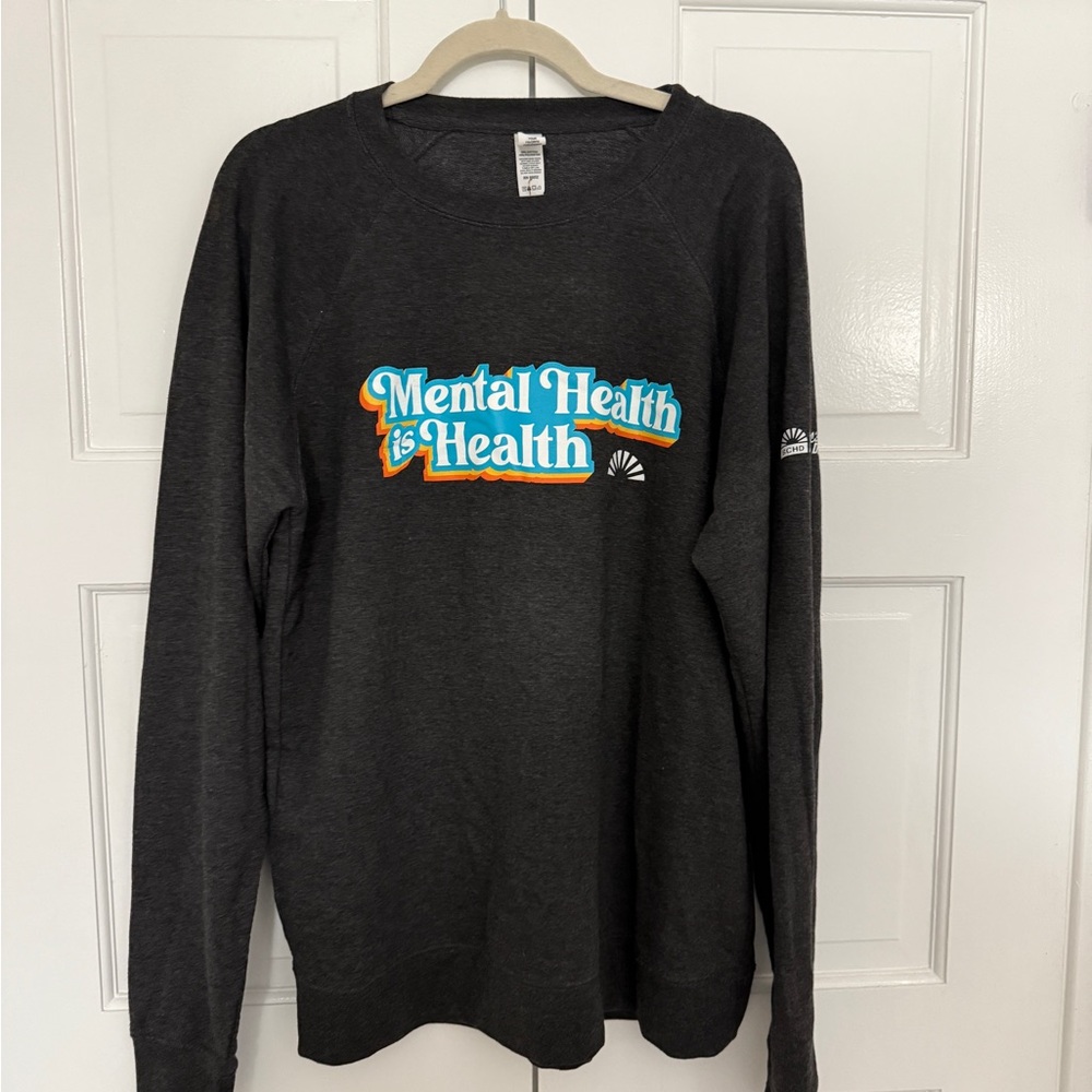 Mental Health is Health Black Crewneck Sweater